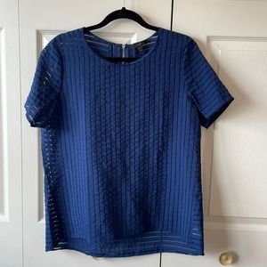 J Crew shadow stripe top